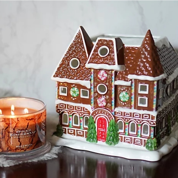 HomeWorx Holiday Homeworx By Harry Slatkin Ceramic Gingerbread